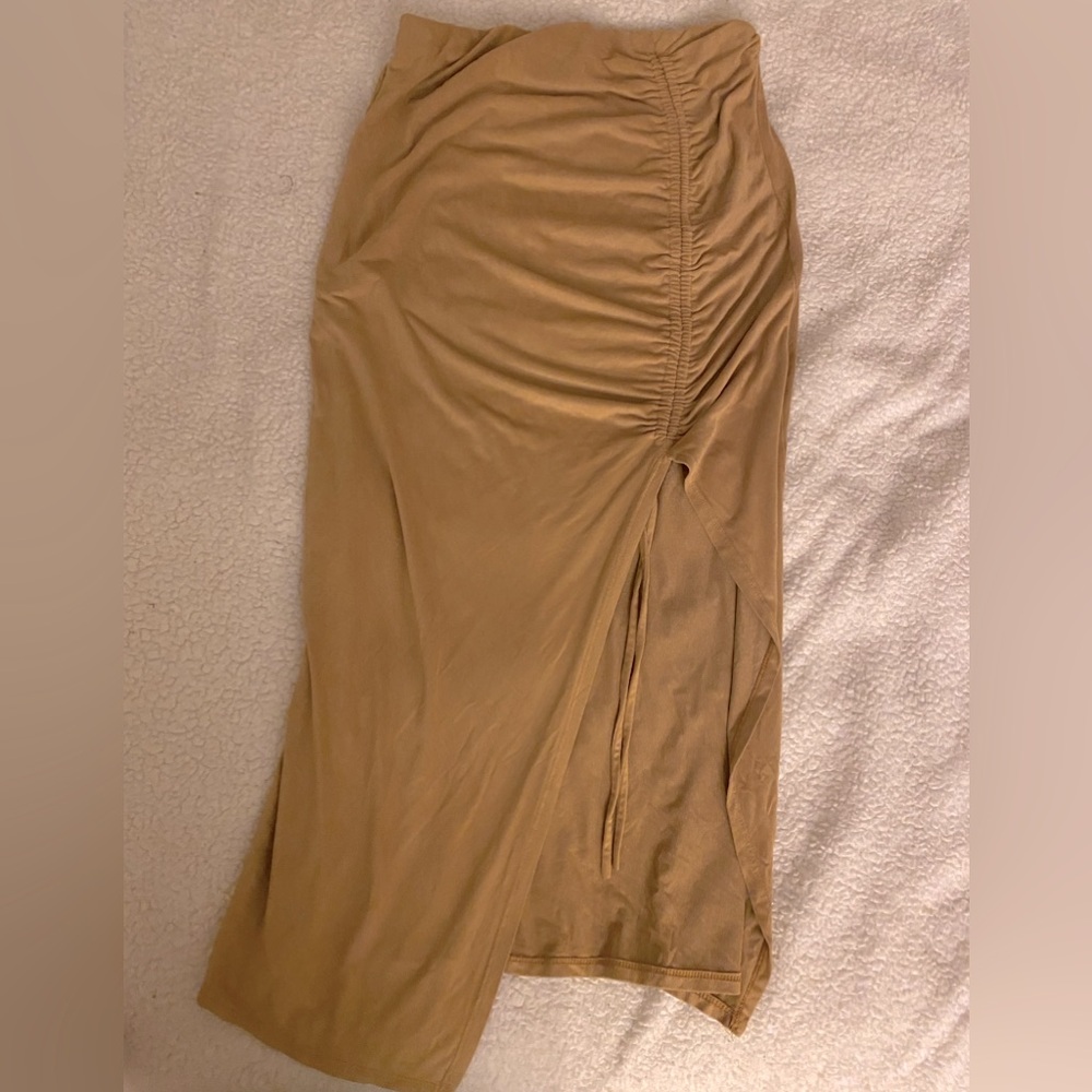 Suede skirt